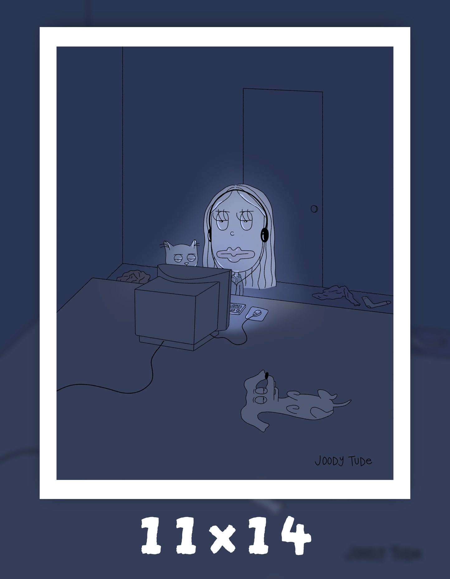 2AM Doom Scroll Art Print