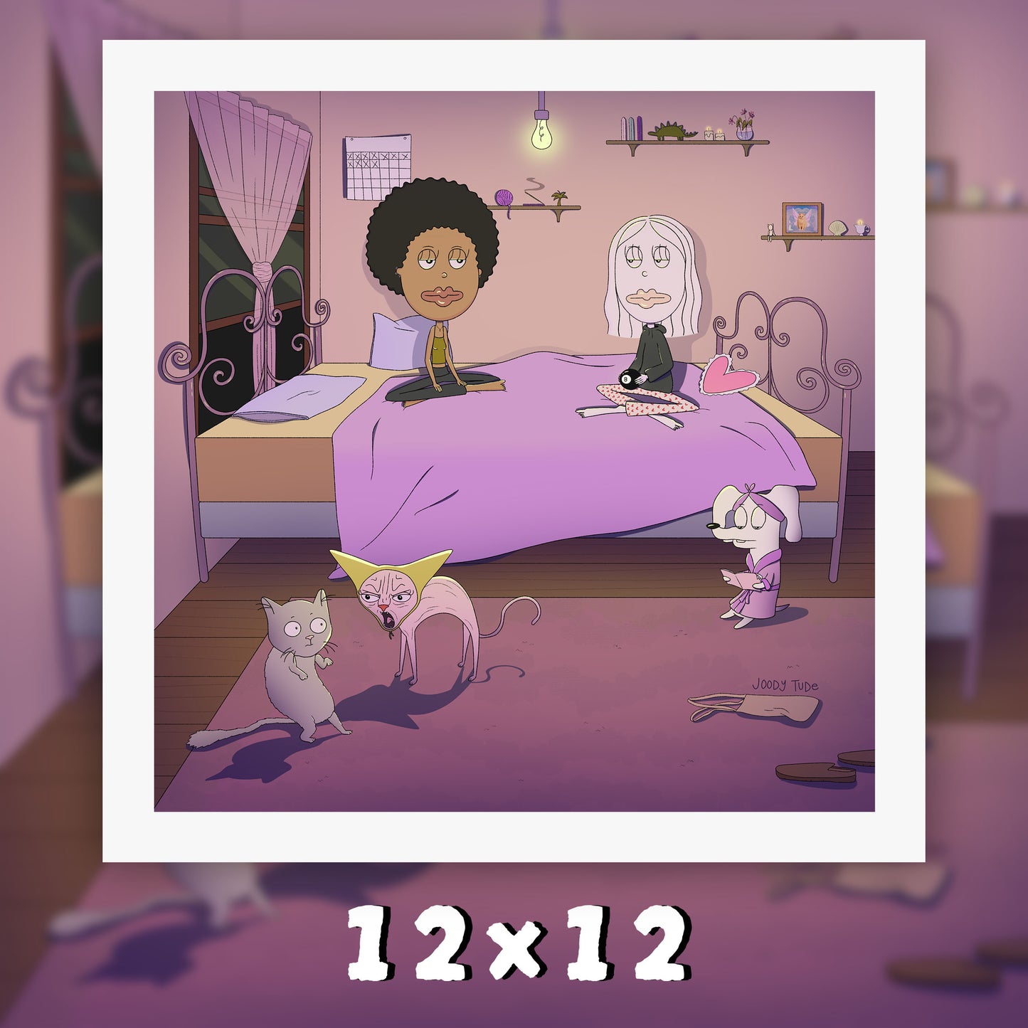 Bestie Hangout Art Print