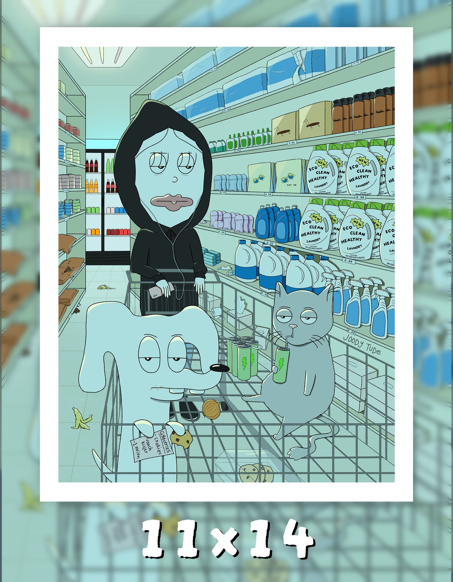 Grocery Run Art Print