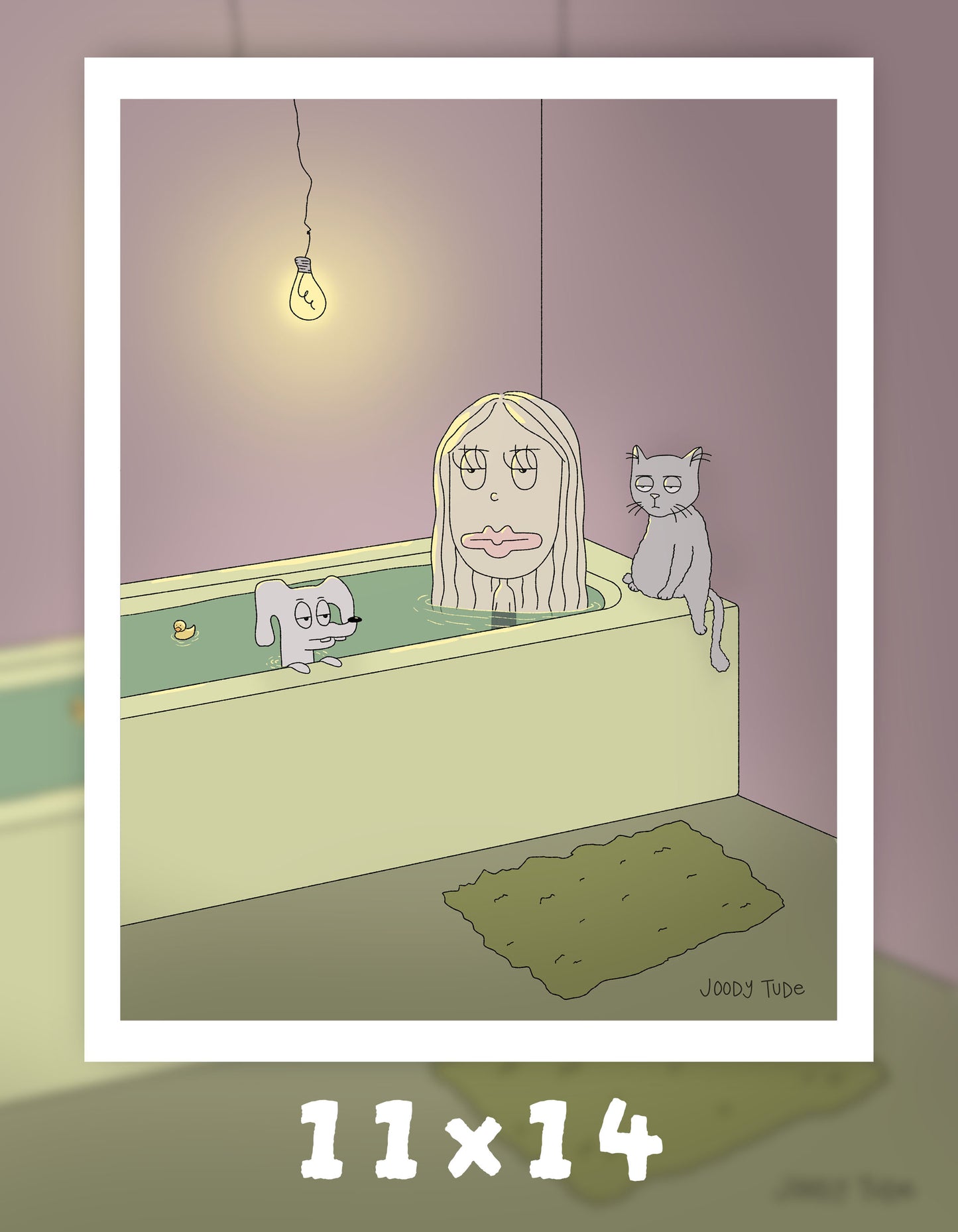 In da Tub Art Print