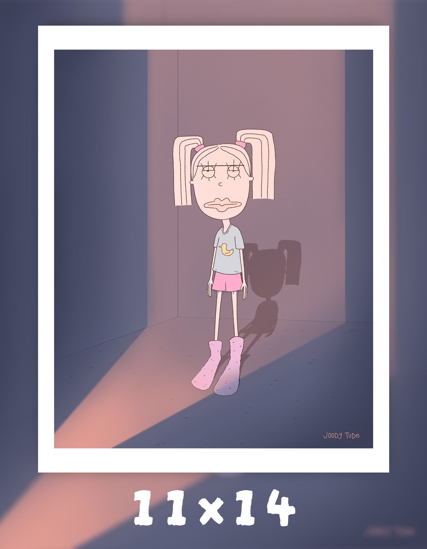 Pigtail Princess Art Print