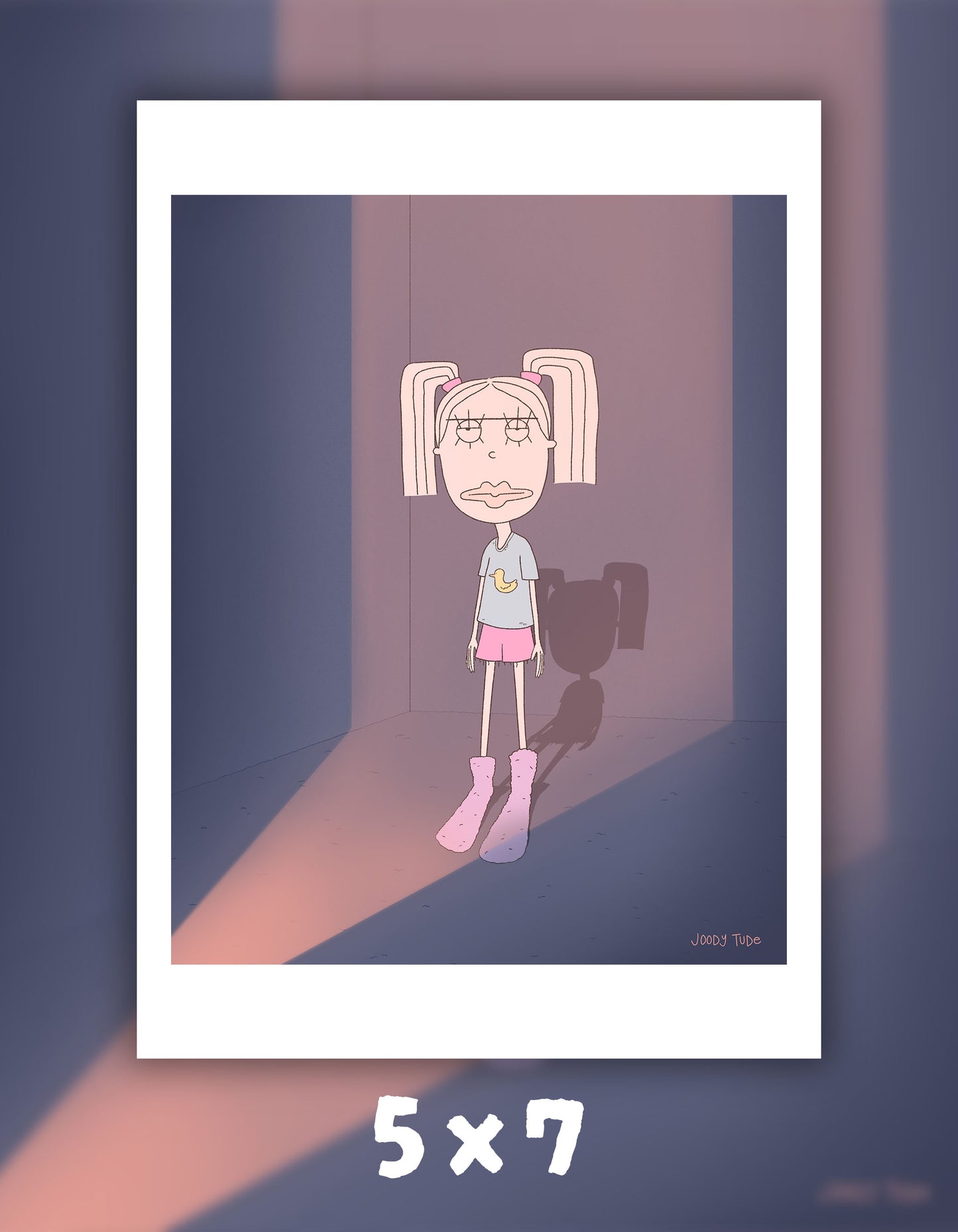 Pigtail Princess Art Print