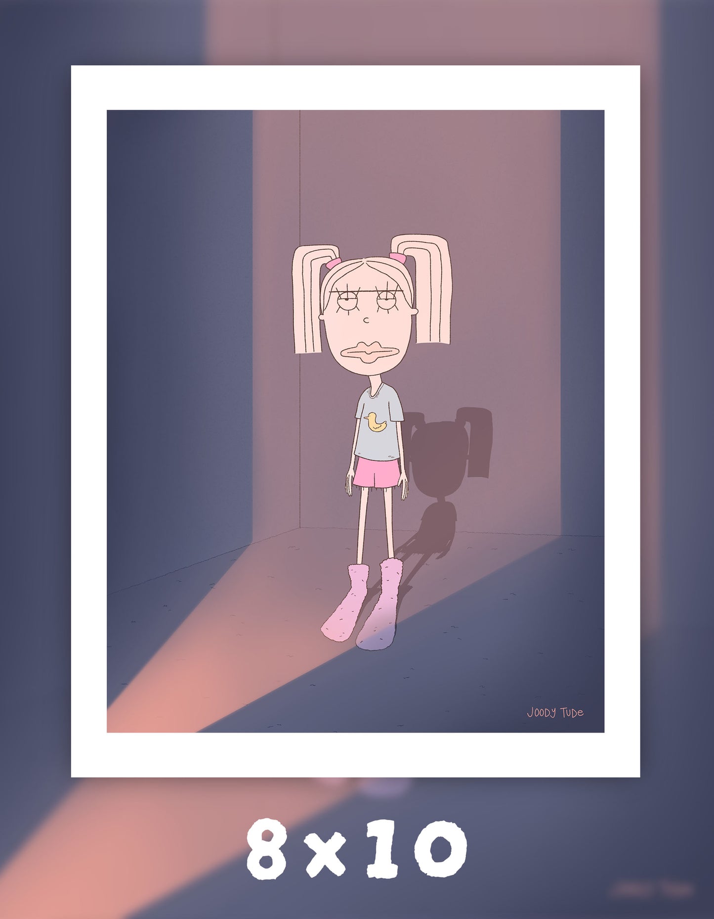 Pigtail Princess Art Print