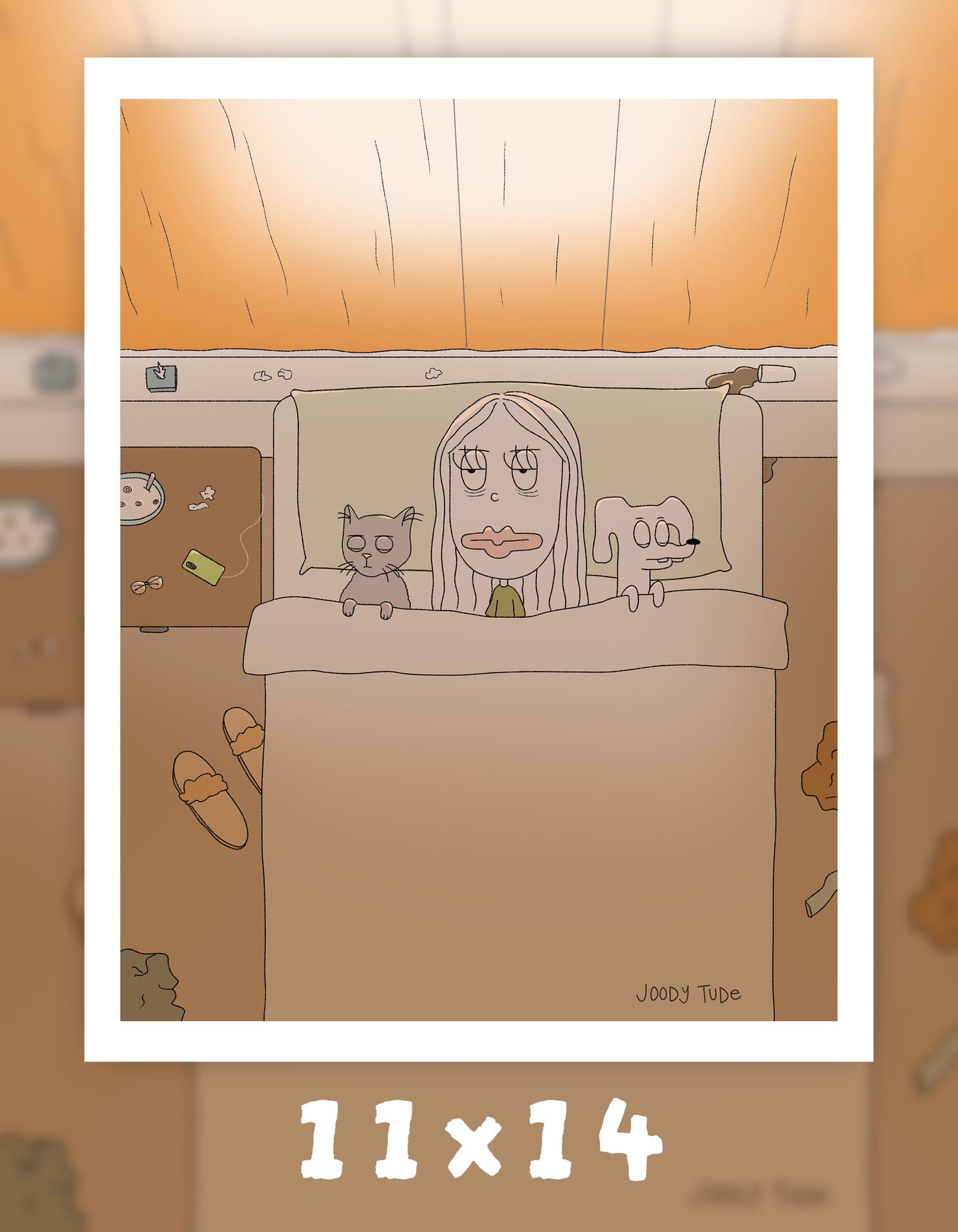 The Garbage Truck Woke Me Up Art Print