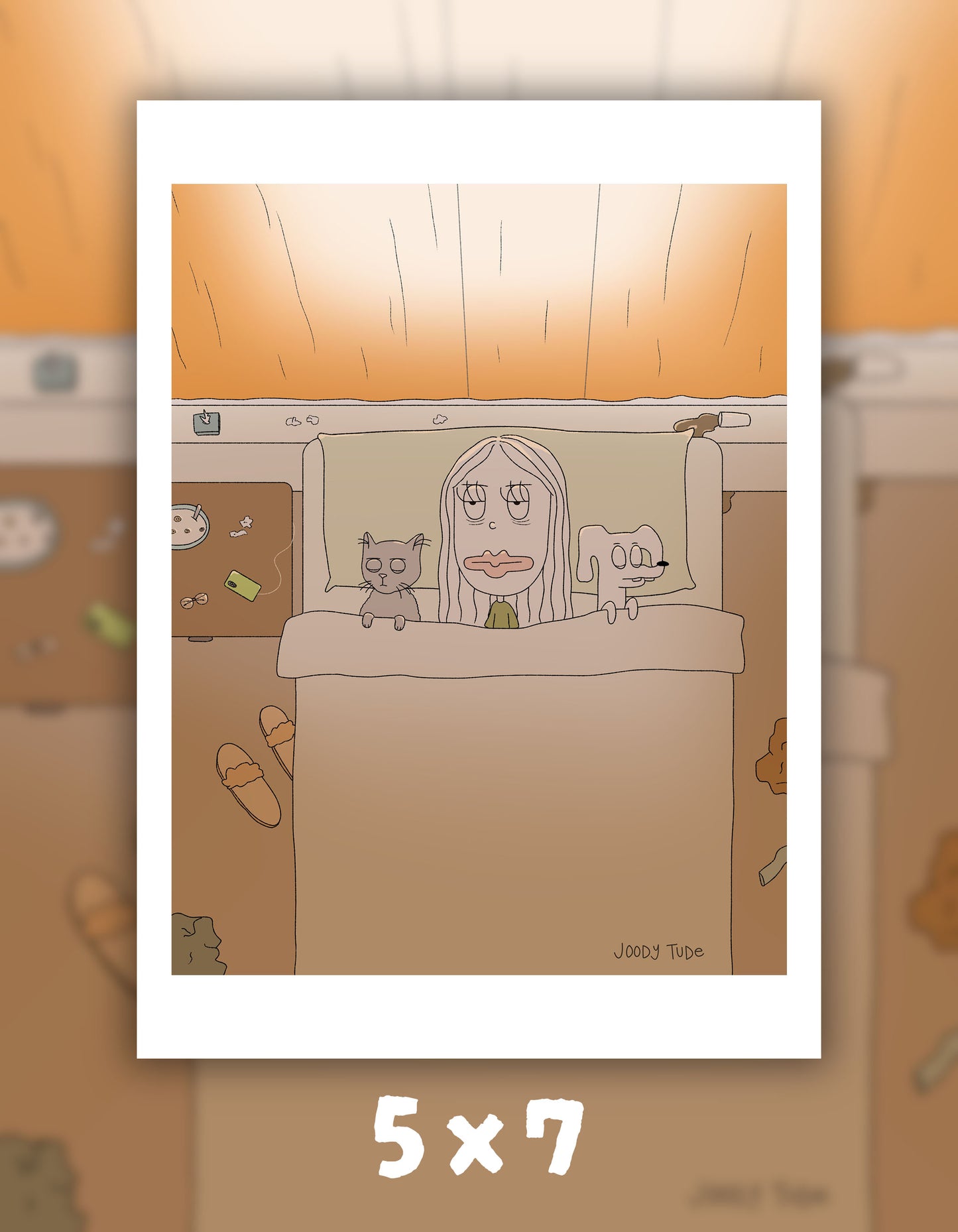 The Garbage Truck Woke Me Up Art Print