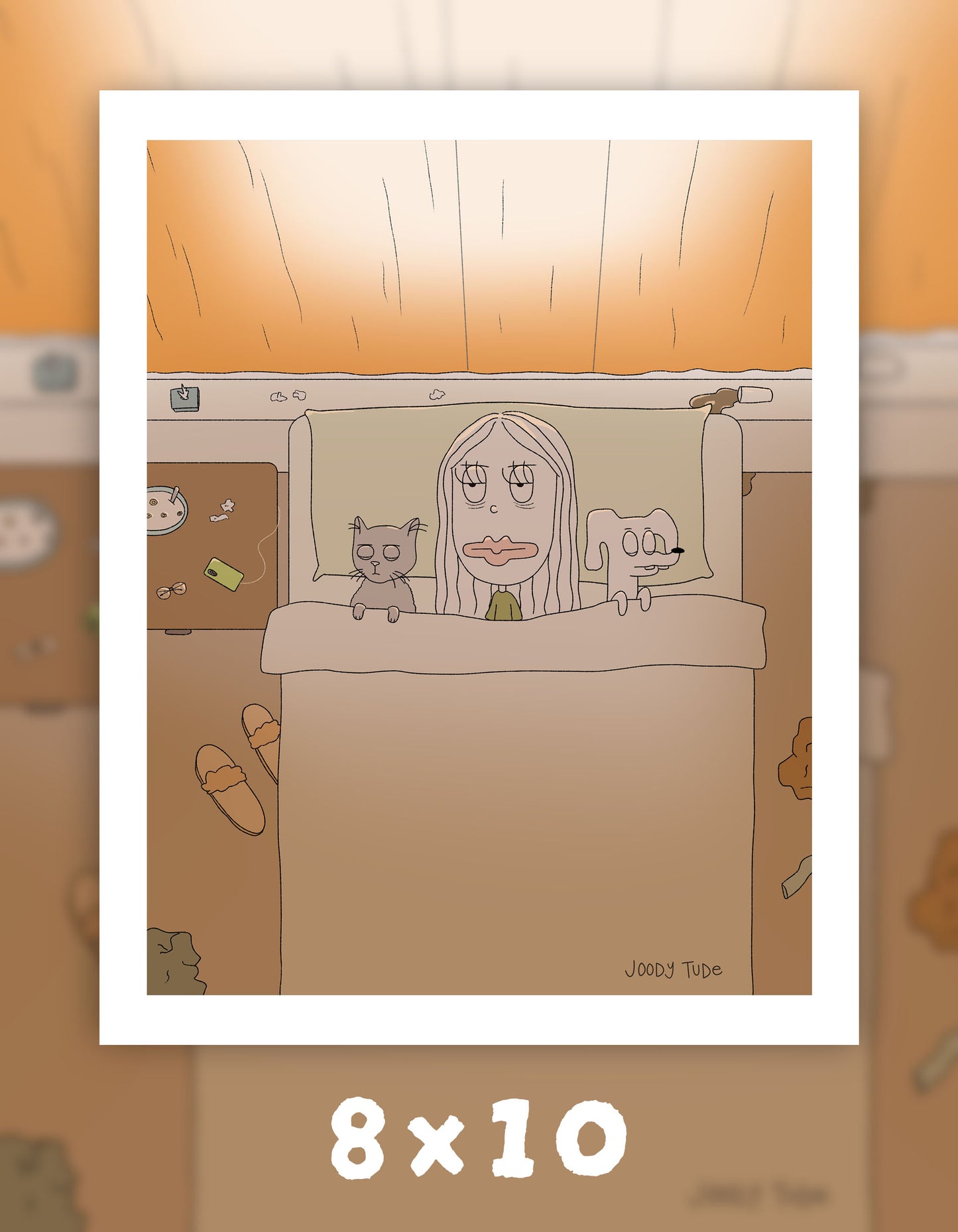 The Garbage Truck Woke Me Up Art Print